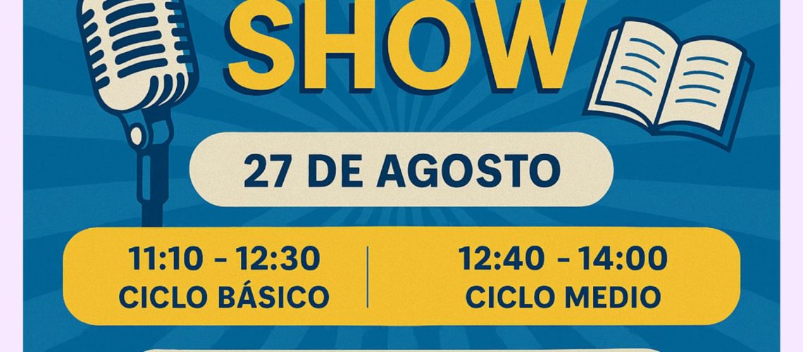 Afiche English Talent show2|Afiche English Talent show