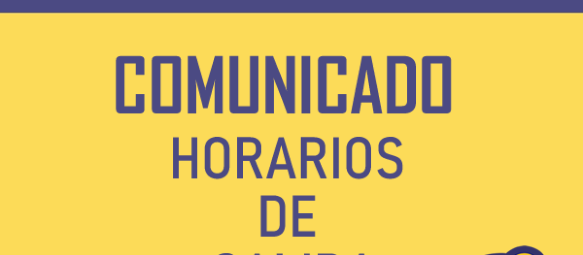 COMUNICADO HORARIOS DE SALIDA_